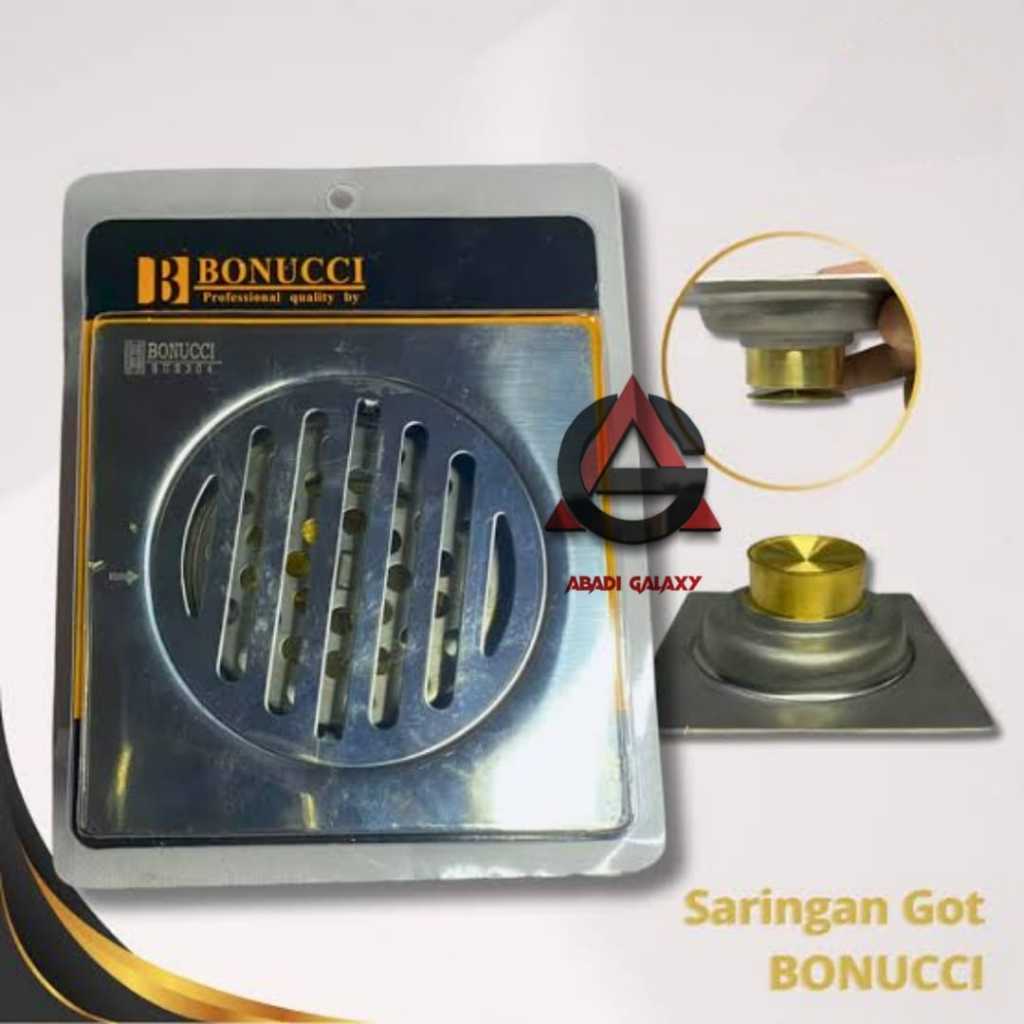 Saringan Got Stainless up down / Kuningan Floor Drain 4" Bonucci