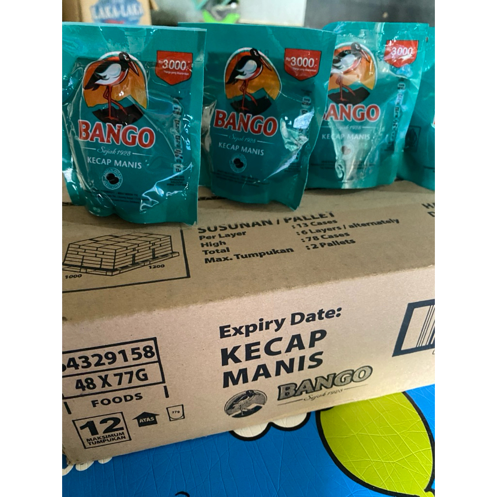 

KECAP BANGO 77 gram (1 dus isi 48 pcs)/ KECAP MANIS BANGO MALIKA