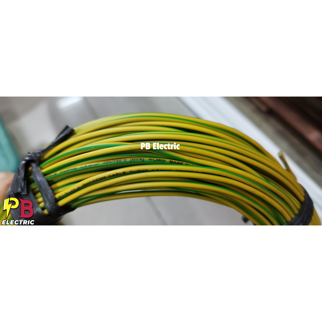 Kabel NYA 1.5mm Supreme / Kabel NYA 1.5 mm Merk Supreme / Kabel Grounding NYA 1.5 mm Supreme Kuning 