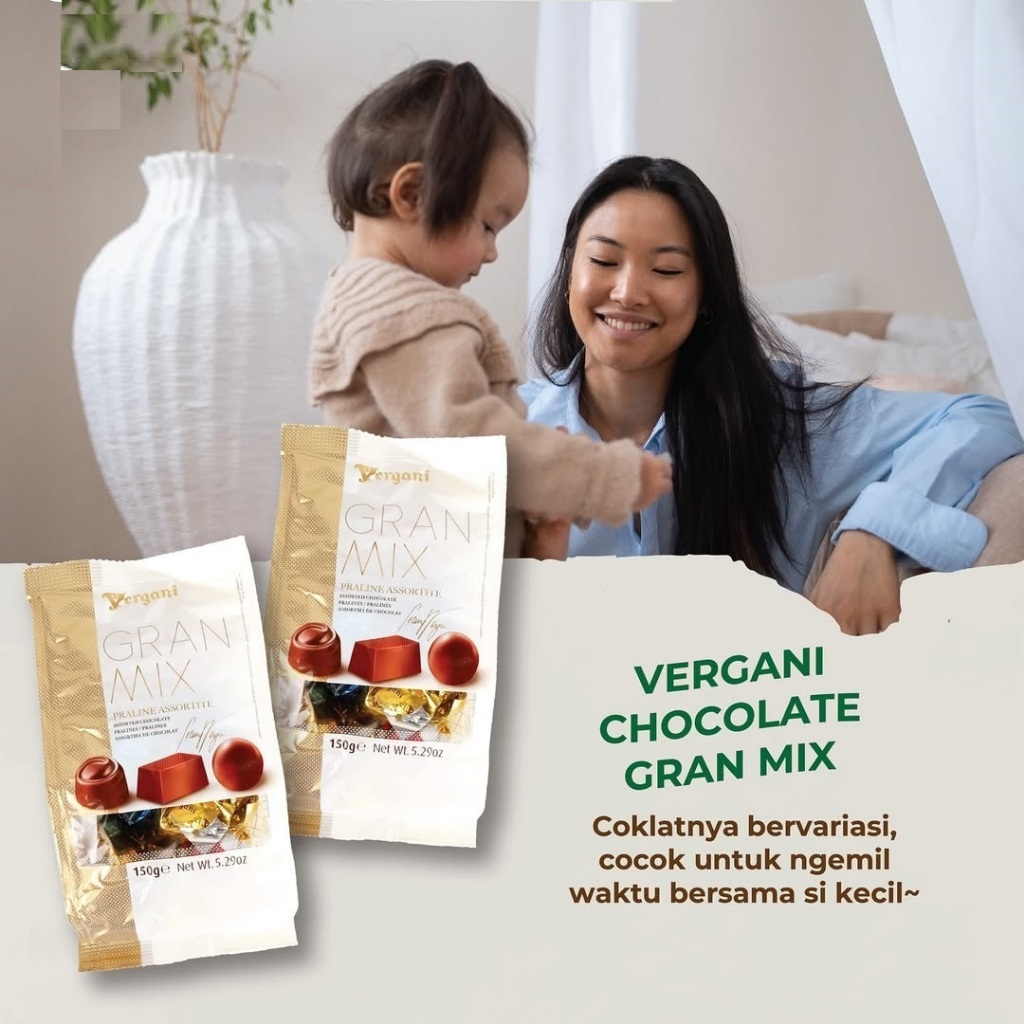 

Coklat Impor / Chocolate Vergani Italy Varian Prali Creme Crema ( Al Coffee, Nocciola, Gran Mix Assortite, Roxy Praline Assortite ), Boule Caramel, Choco Passion ( Menta, Caramello ), Latte Finissimo, 85% Cacao Fondente, Boule Al Latte, Dark Choco Rum