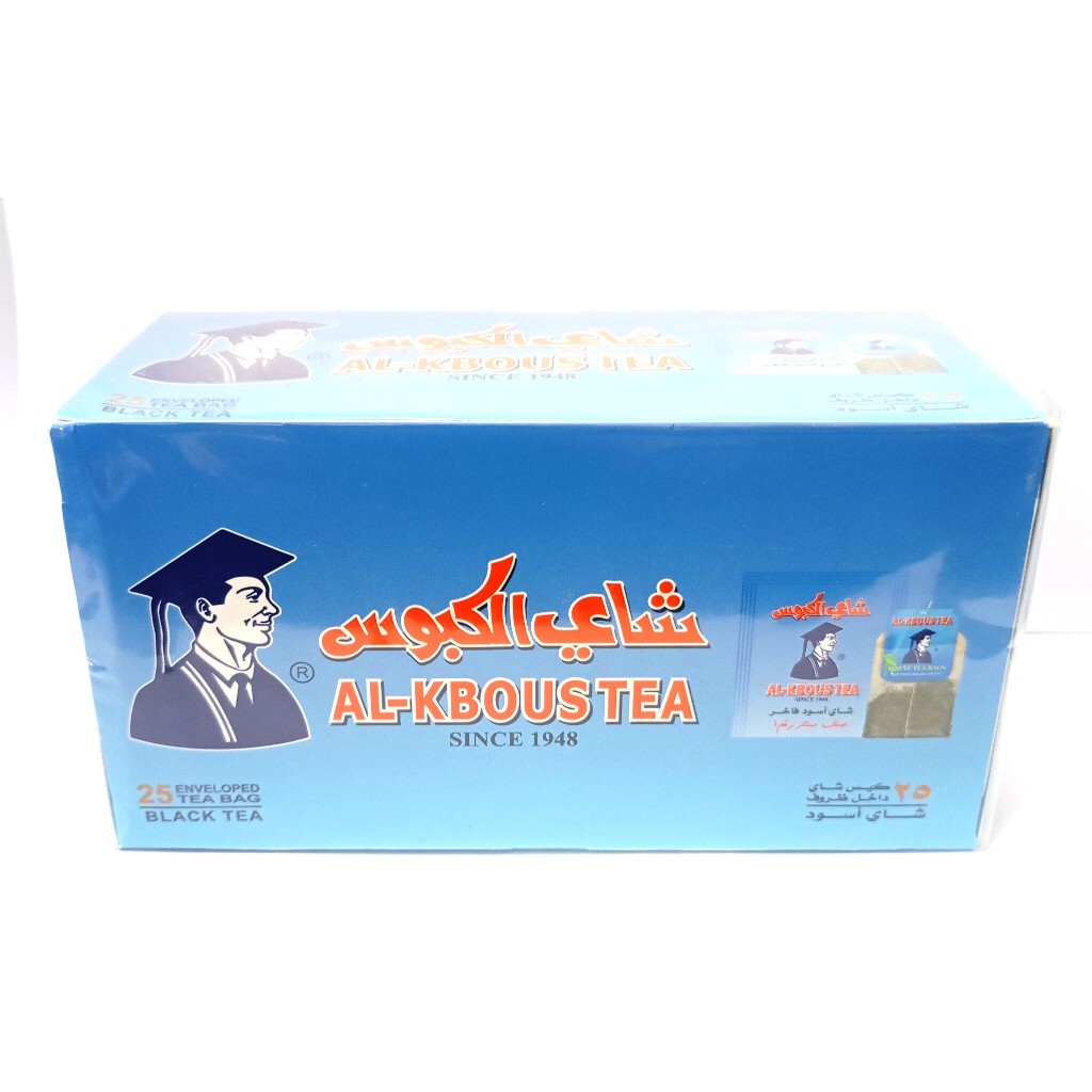 

Al Kbous Black Tea - Syai Kbous - Teh Celup Saudi - 25 Tea Bag