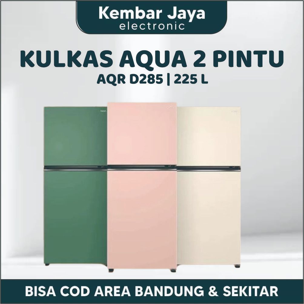 KULKAS AQUA JAPAN AQRD 285 LEMARI ES 2 PINTU AQR D285 LOW WATT