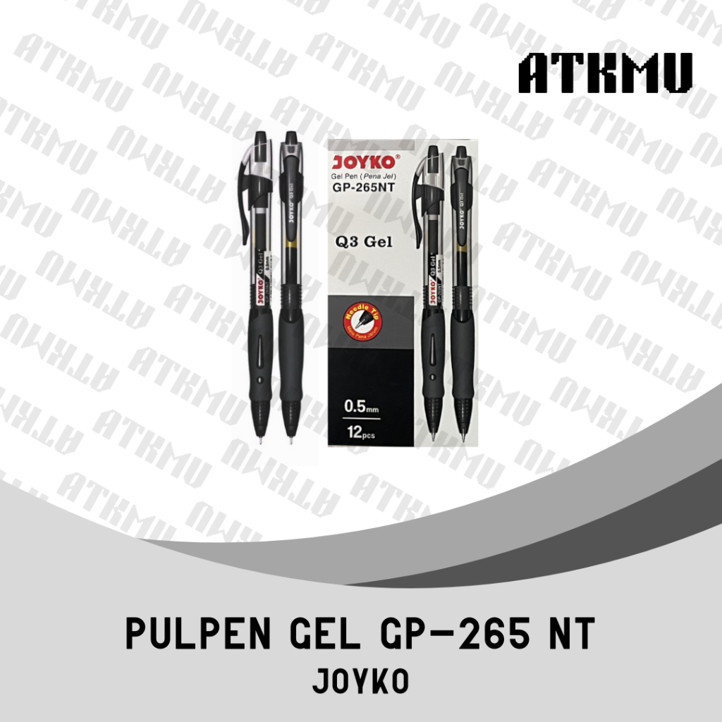 

JOYKO Q Gelpen Pulpen Cetek GP-265 & GP-265 NT 0.5 Isi 3 Pcs