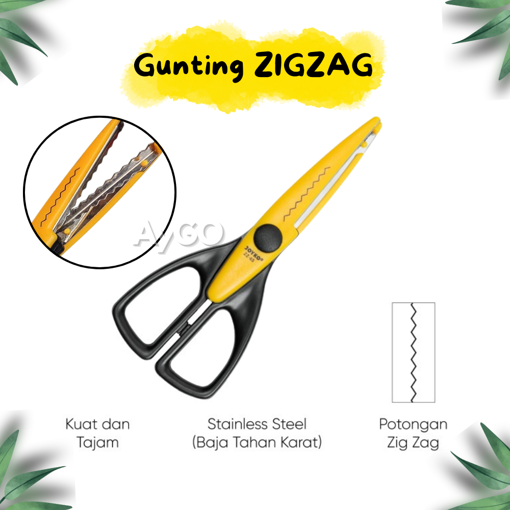 

Gunting Gerigi Zig-Zag / Scissors Joyko ZZ-65