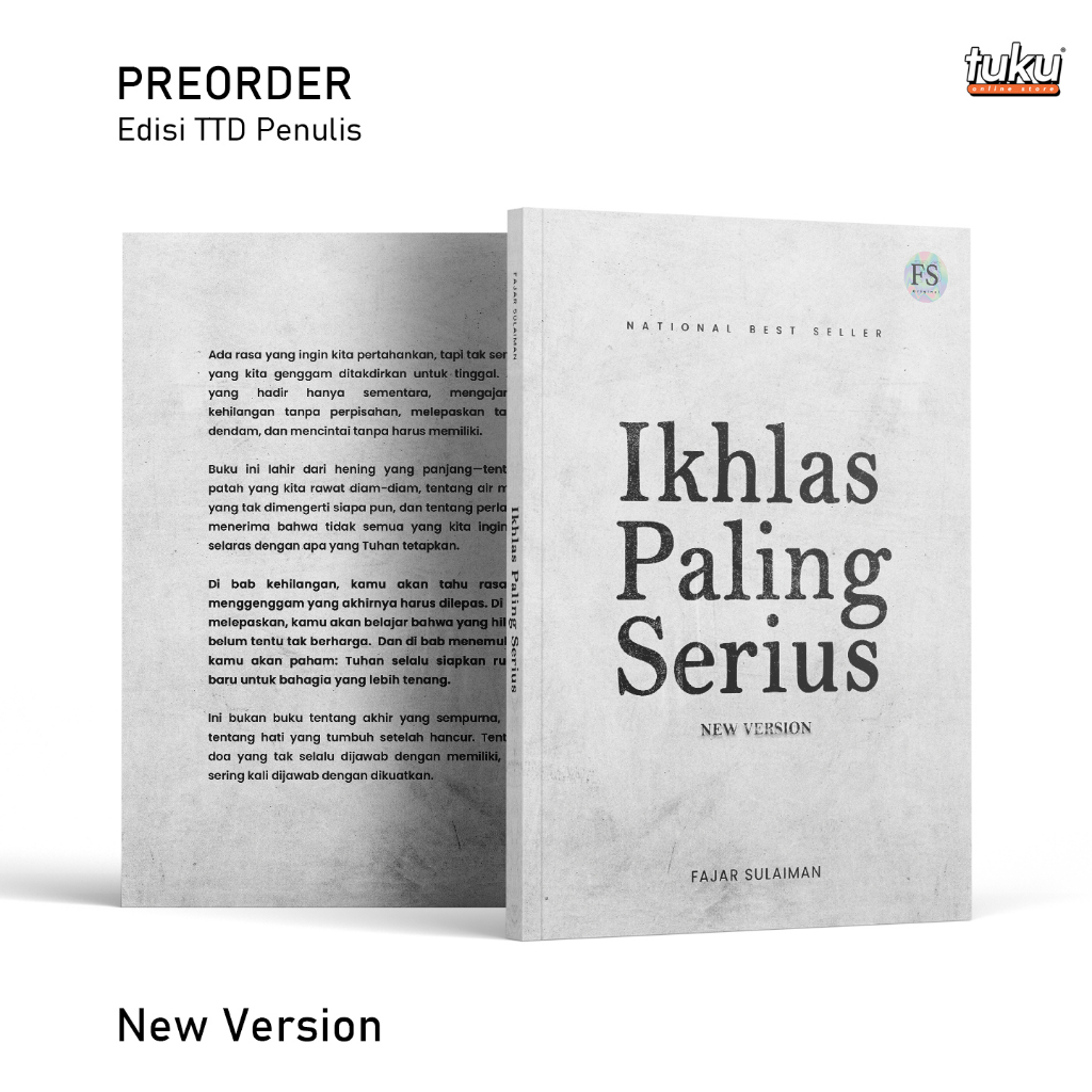 Novel Ikhlas Paling Serius New Version edisi TTD Penulis