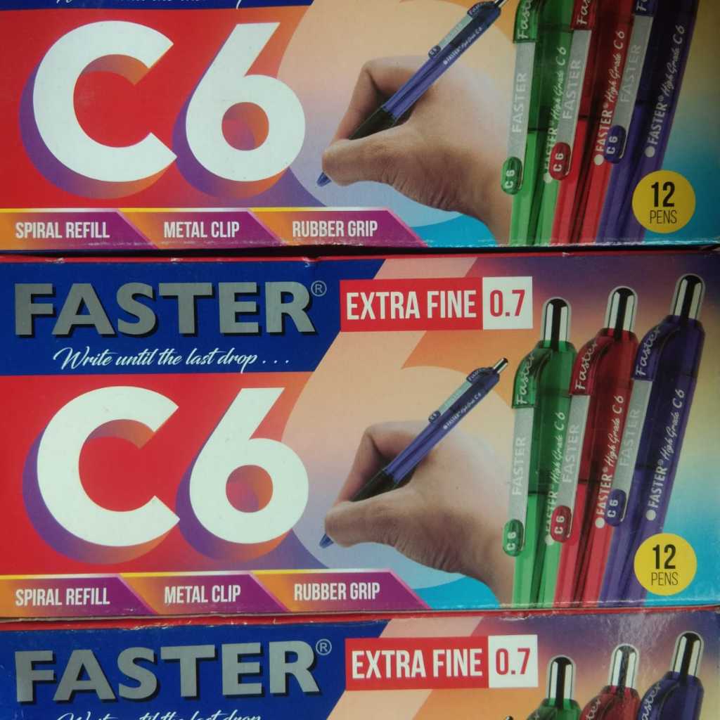 

Pulpen [12PCS] Faster Extra Fine C6 Pens 12 Pen 1 Pack