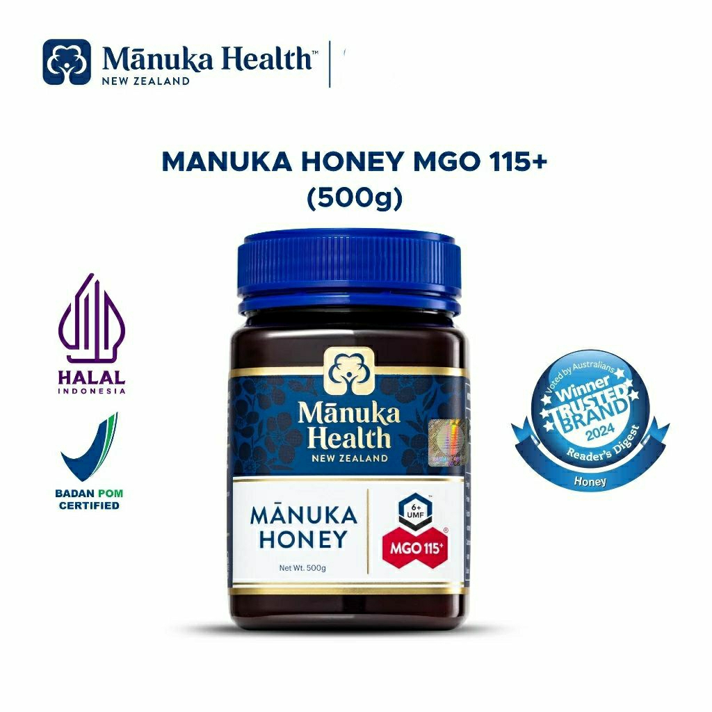 

Manuka Health MGO 115+ (250gr) & (500gr) | Madu Kesehatan