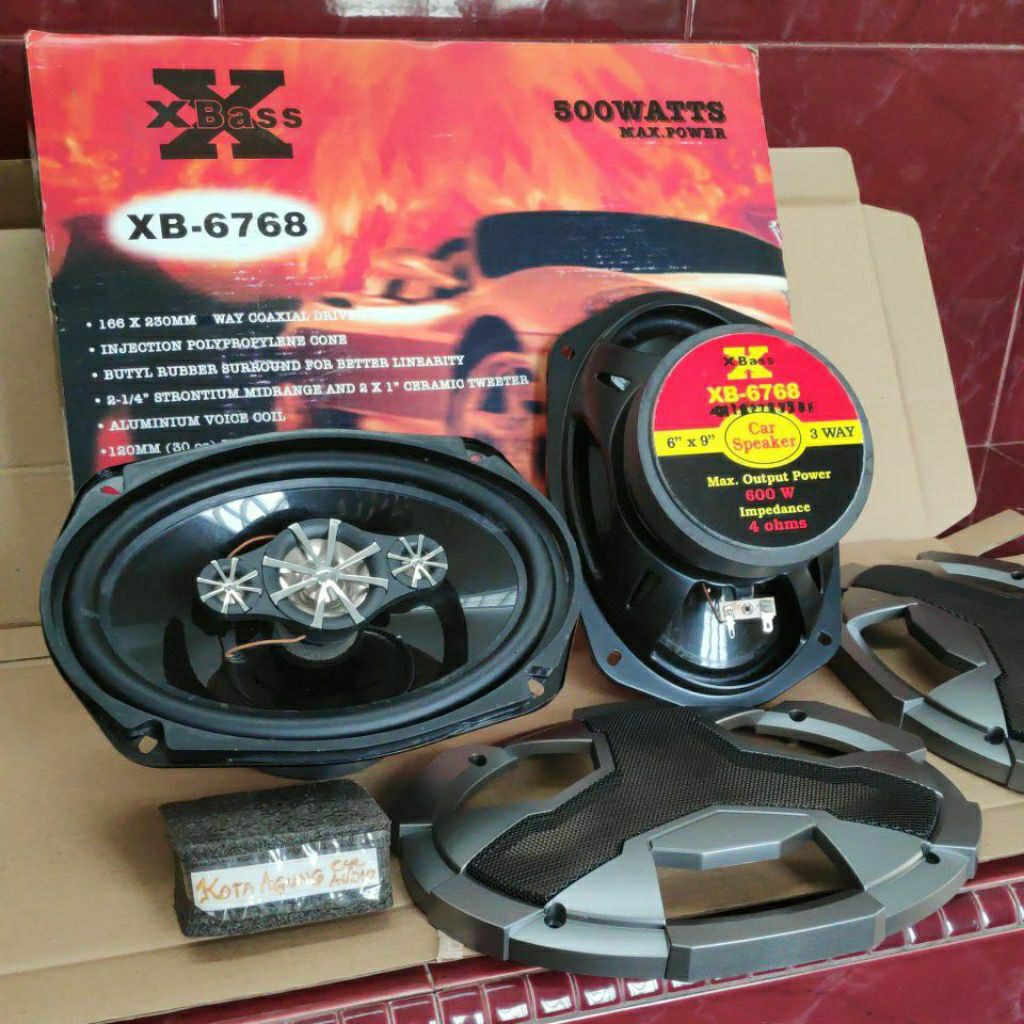 Speaker Oval XBass XB-6768 3Way Magnet Besar
