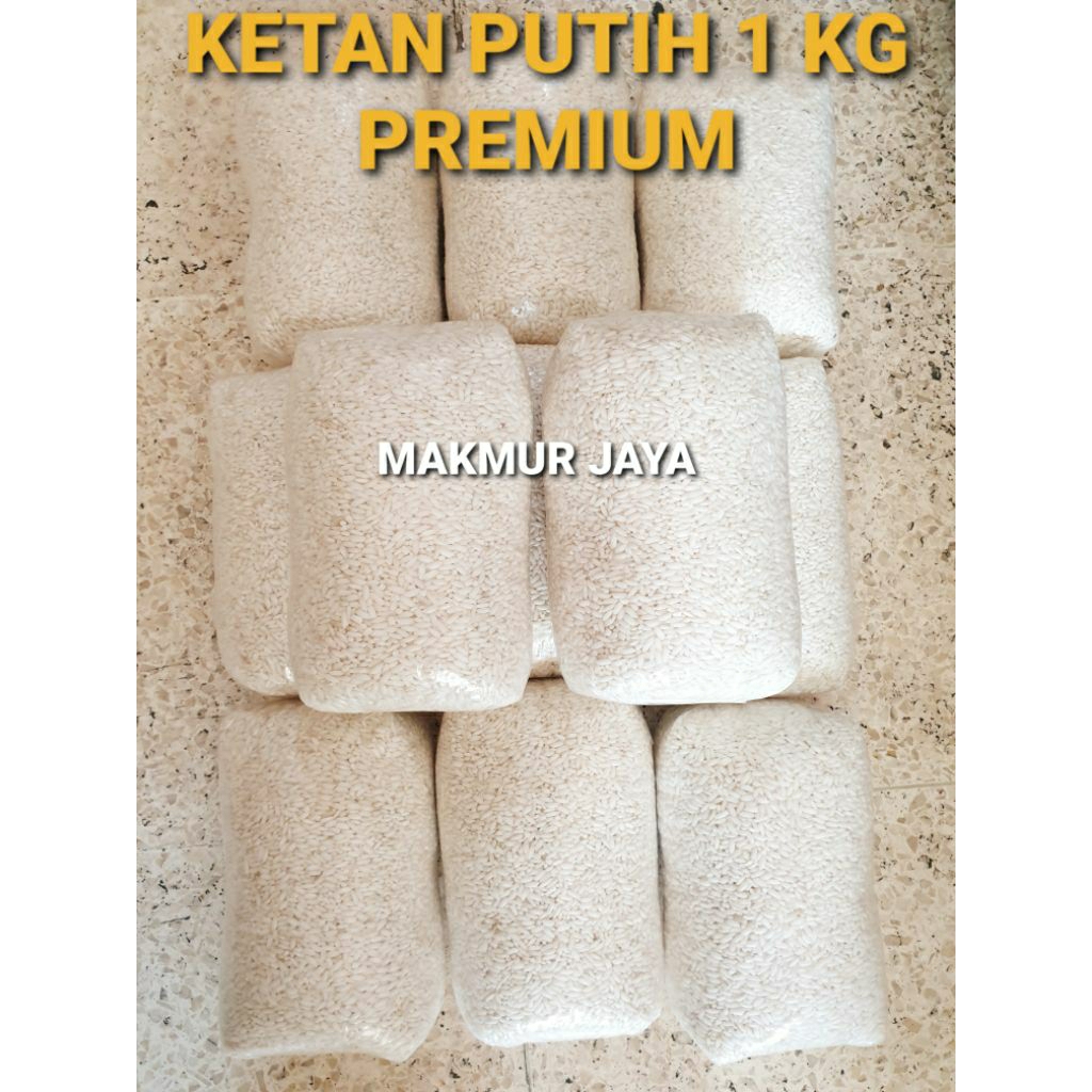 

BERAS KETAN PUTIH PREMIUM 1 KG ( Kemasan Repack)