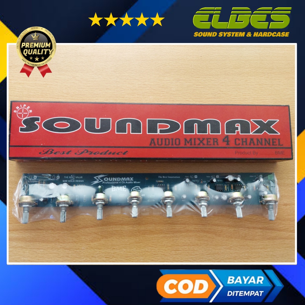 Kit Audio mixer 4ch karaoke Soundmax