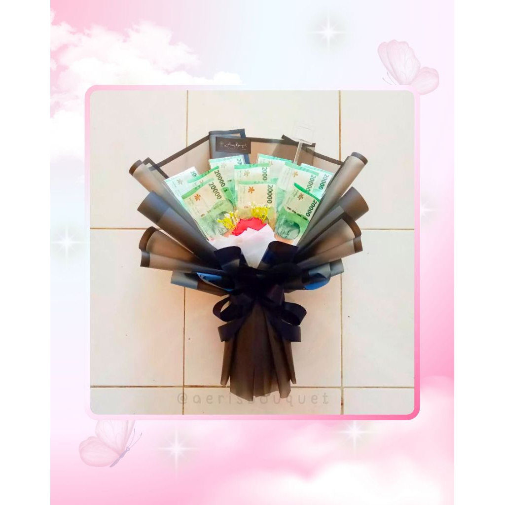 (READY STOCK) AERIS BOUQUET/MEDIUM MONEY BOUQUET 2000 (5 - 25 LEMBAR)/BUKET UANG 2000/BUKET MURAH/WI