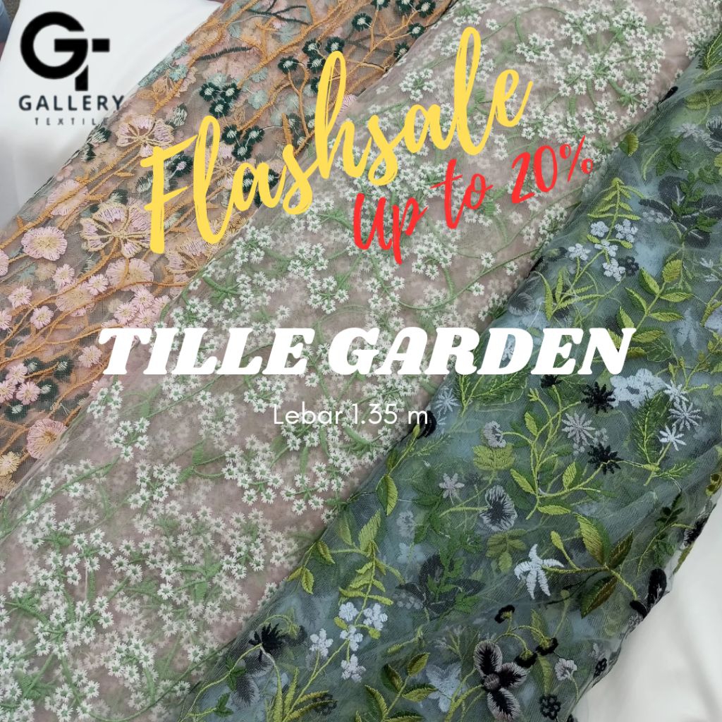 TILE GARDENS / TULLE GARDENIA / BROKAT GARDENS / BRUKAT BUNGA / TILLE BUNGA / TILLE FLOWERS /BROKAT