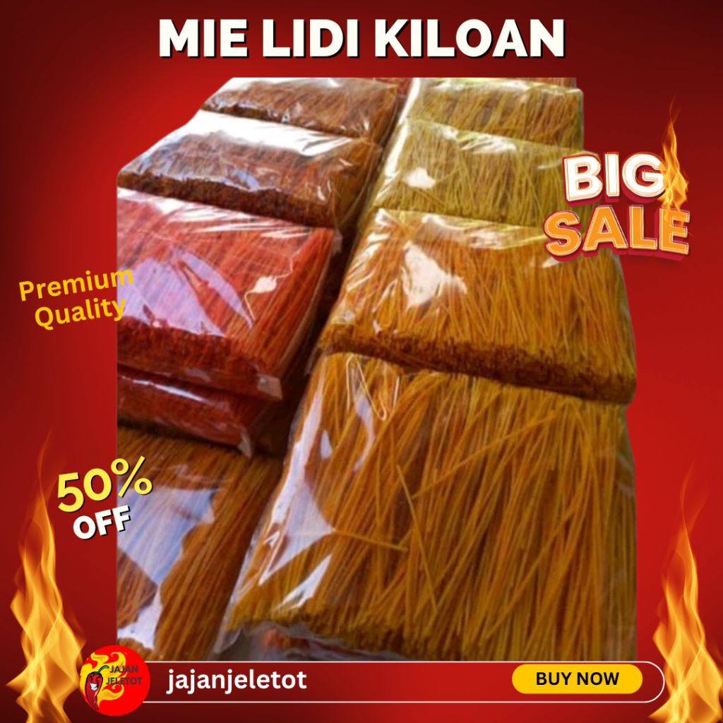 

MIE LIDI KILOAN | MIE LIDI KEMASAN 1KG MURAH JAJANJELETOT