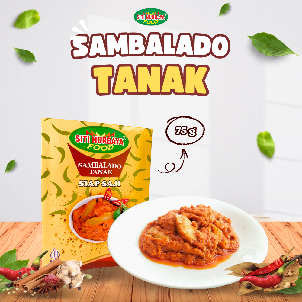 

Sambalado Tanak Siap Saji 75g Siti Nurbaya Food | Terbuat Dari Bahan Alami Tanpa Kimia Tambahan