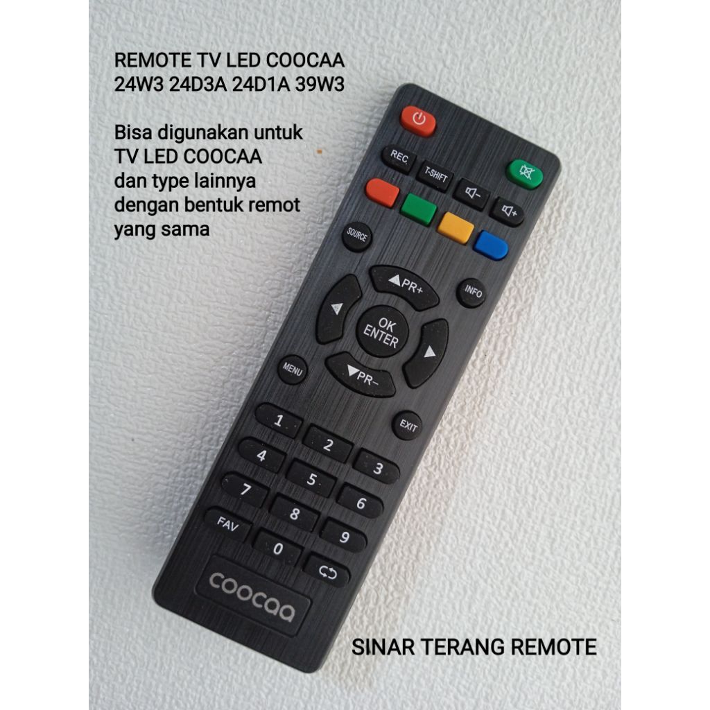 REMOT REMOTE TV COOCAA 24W3 24D3A 24D1A 39W3 LED COOCAA