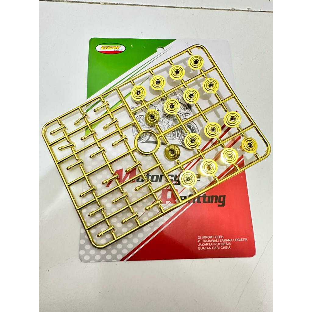 (1PACK) BAUT BODI KLIP VARIASI WARNA-cover Tutup baut monel variasi / Tutup monel baut variasi gold 