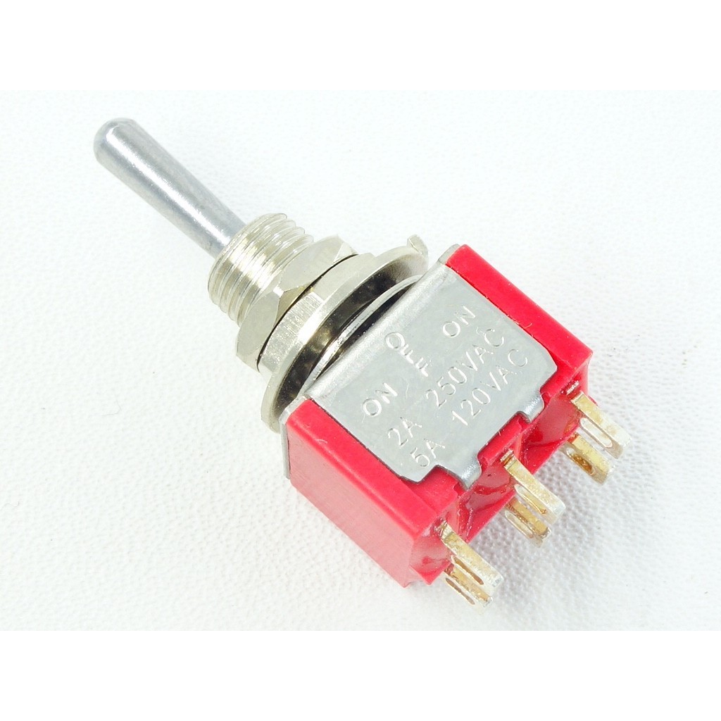 DPDT Mini Toggle Switch On-Off-On