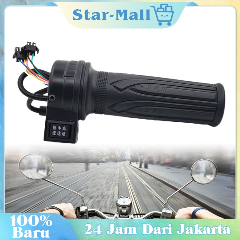 Gas Sepeda Listrik 3 Speed / Modif Sepeda Listrik / Handle Grip Sepeda Listrik Universal