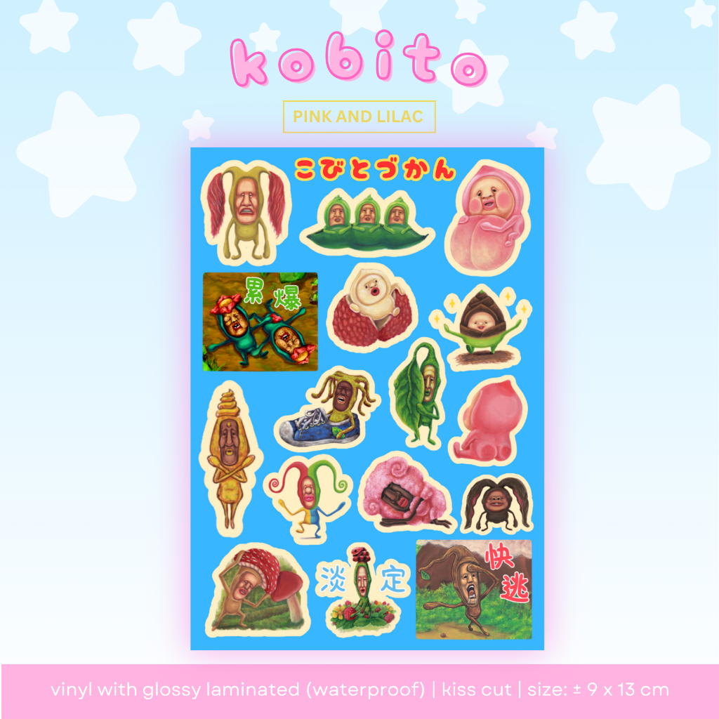

Kobito Dukan Sticker Sheet | Deco Stiker Waterproof