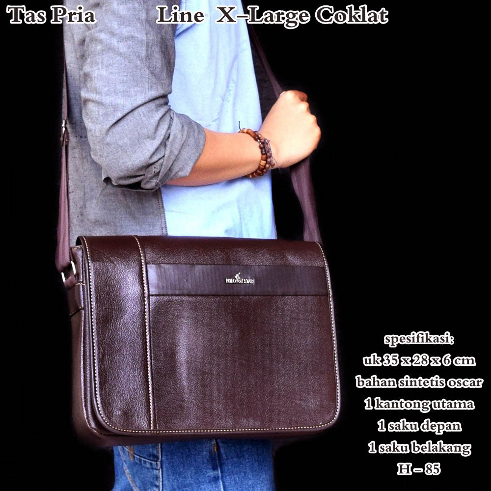 Tas Branded selempang Kulit Pria Kulit Oscar Jumbo