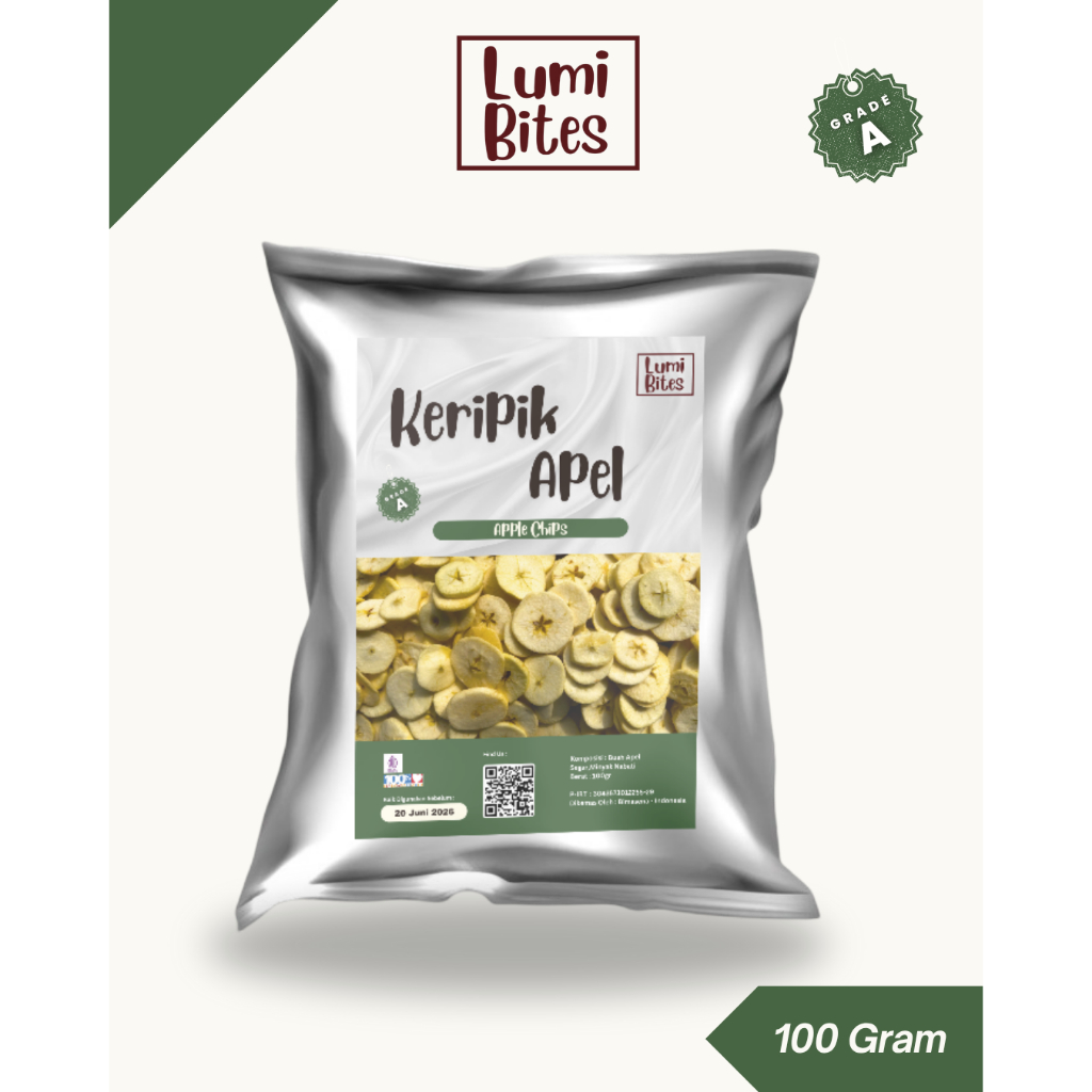 

KERIPIK BUAH APEL 100GR GRADE A | LUMIBITES