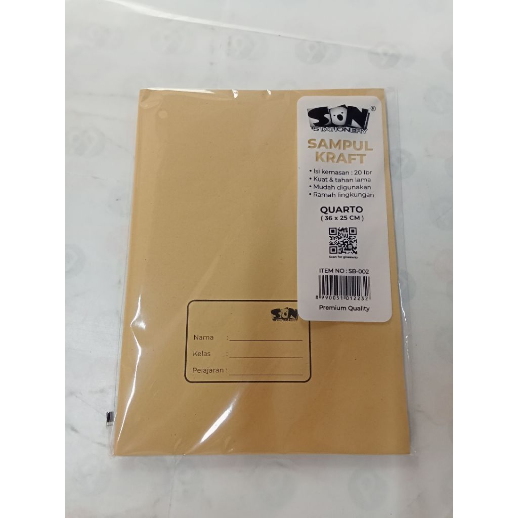 

Sampul Kraft Kwarto Son + Nama isi 20 lembar(Premium Quality)
