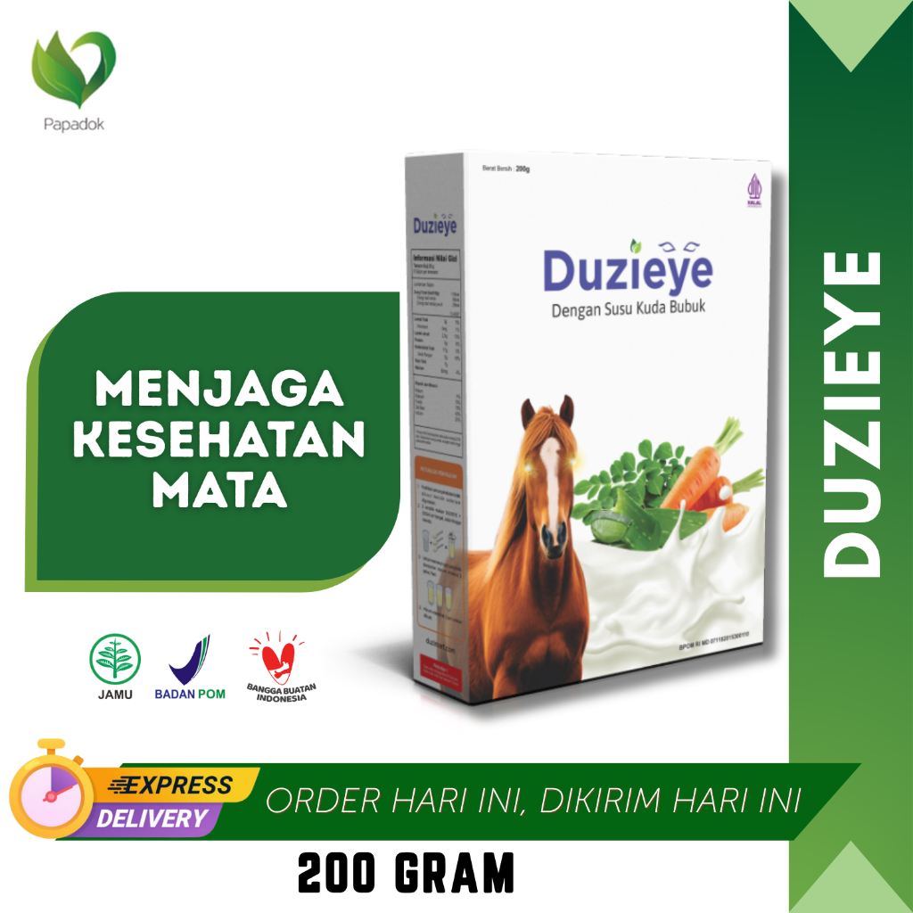

Duzieye Susu Kuda Bubuk Menjaga Kesehatan Mata 200 Gram Mengatasi mata lelah dan kering