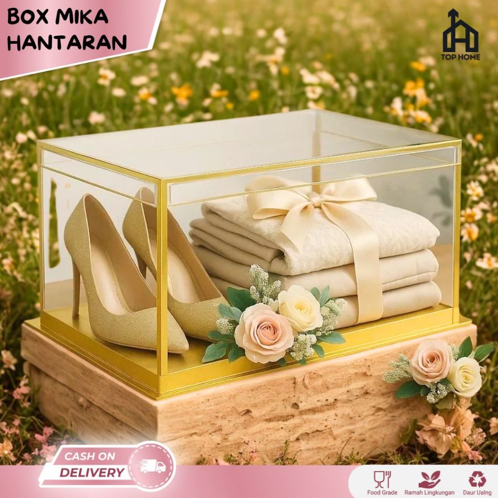 

3 PCS Box Kotak Seserahan / Kotak Seserahan Pernikahan Box Hantaran Parsel Mika Kotak Hantaran Nikah