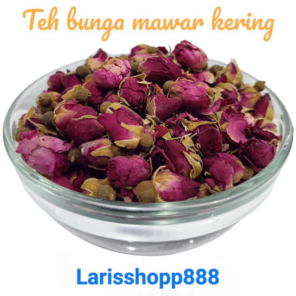 

teh bunga mawar 250gr / teh bunga mawar besar / dried rose buds LS