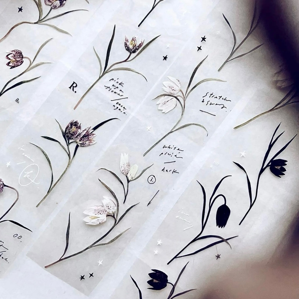 

Somesortof.fern PET Tape - pieces of . water water . half day . days with flowers . correction tape . the fabric label . fritillary flower