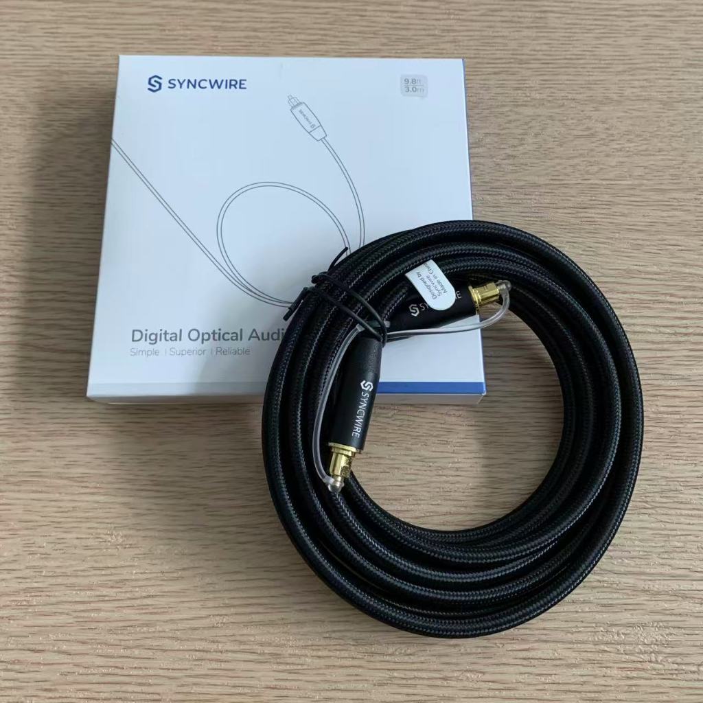 Syncwire Kabel Audio Optik Toslink 3M - Kabel Fiber Digital TV ke Soundbar