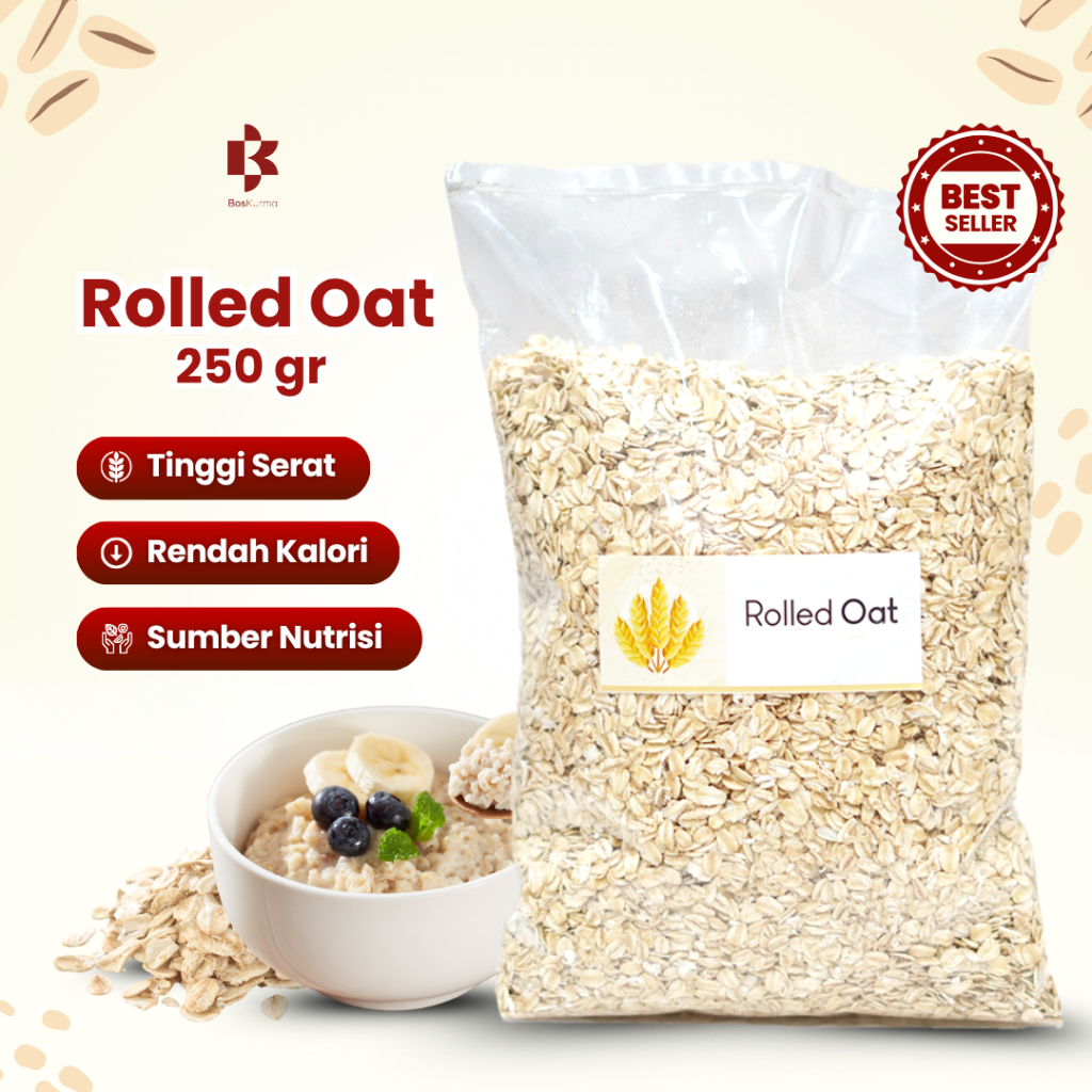 

Rolled Oat 250 Gr - Oatmeal Gandum Utuh Premium Original