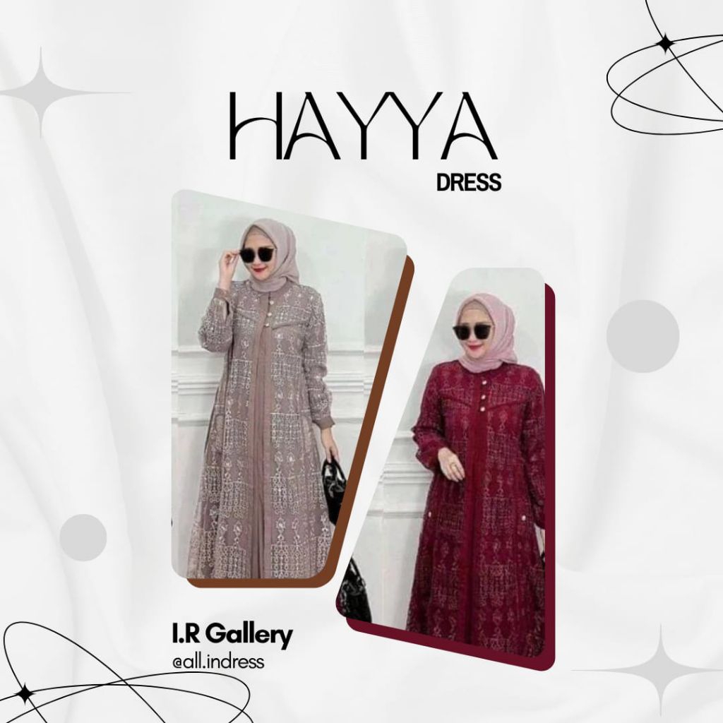 HAYYA GAMIS BROKAT KONDANGAN MEWAH / DRESS MUSLIMAH / LONGDRES WANITA SYAR'I