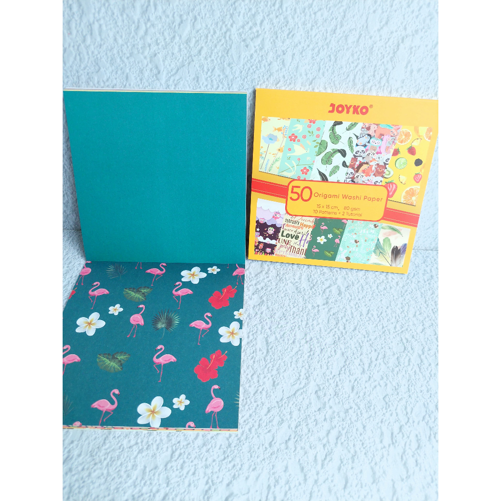 

Kertas Origami Washi Paper 15cm x 15cm JOYKO Origami Motif Aesthetic - 50 Lembar/Sheets