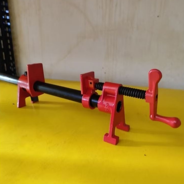 Pipe clamp 3/4 inch Pipa besi 100cm/120cm penjepit kayu bar clamp catok klem kayu jati belanda (