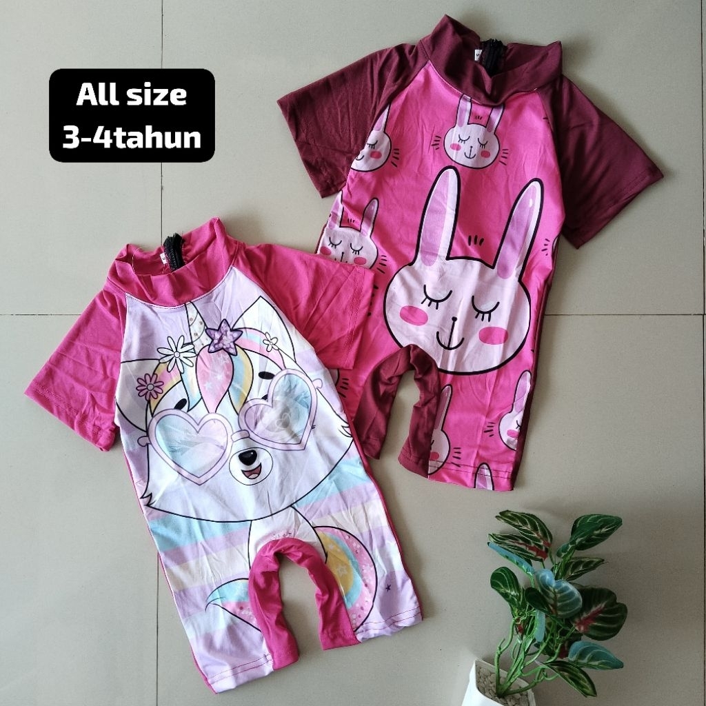 Baju renang anak perempuan 3-4tahun