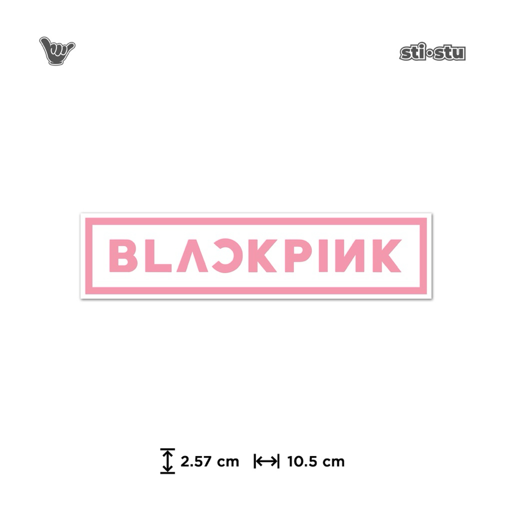 

Sticker Blackpink - Logo White | Sticker Kpop | Sticker Band | Sticker Vinyl