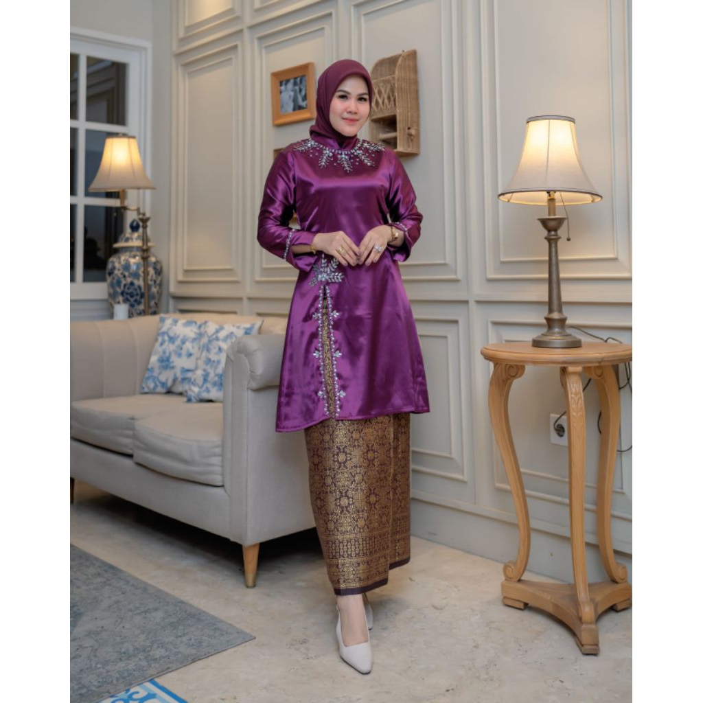 stelan baju kurung Payet/stelan kebaya payet/stelan baju kondangan/stelan baju pesta/stelan baju wis