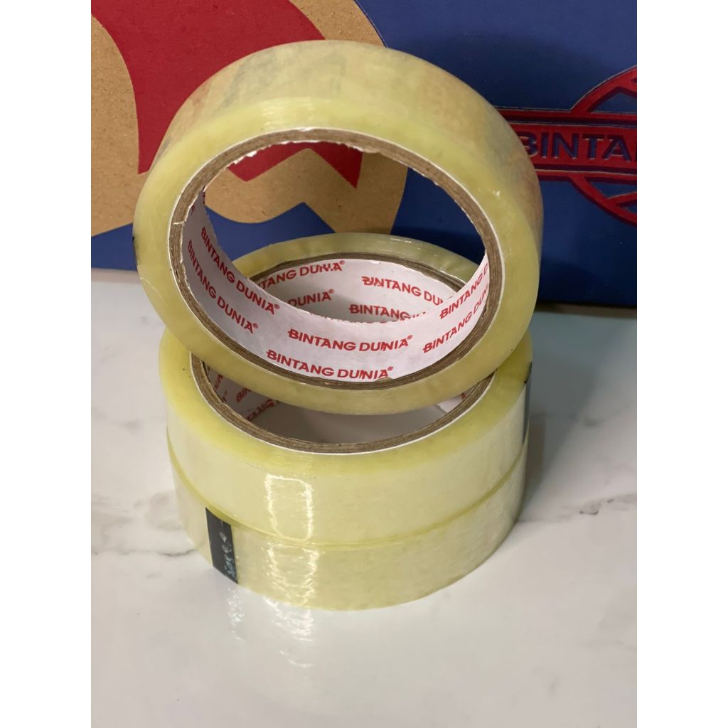 

Lakban paking solatip / isolasi / solatip bening 24mm / 75 yard