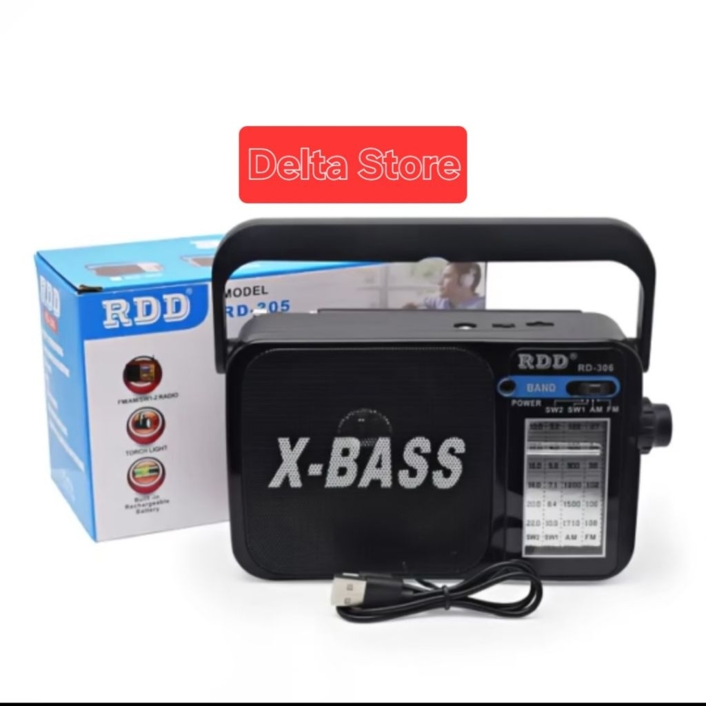 Radio Speaker FM/AM Portable Murottal MiniRD-306 Pocket radio Internasional Radio / Radio Baterai Ra