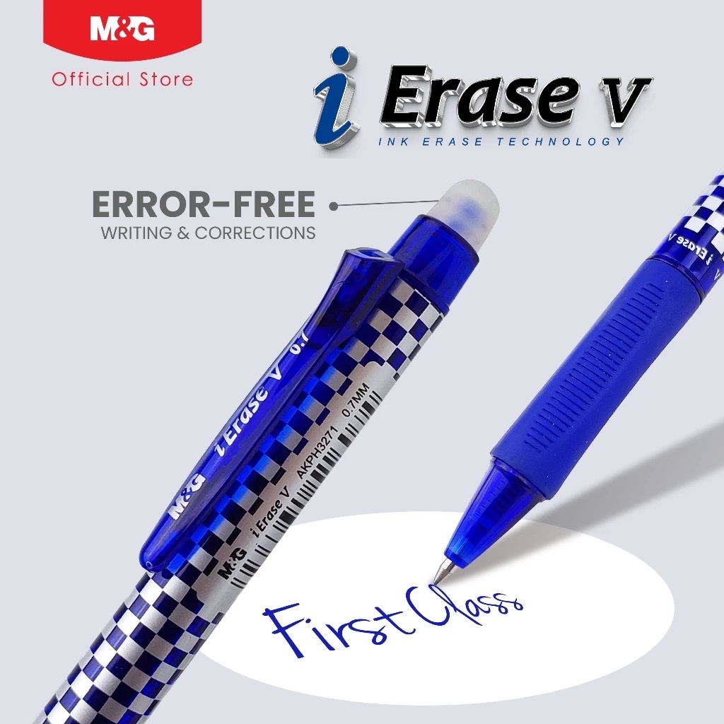 

[PCS] M&G Erasable Gel Pen iErase V 0.7mm AKPH3271 / Pulpen Bisa Hapus