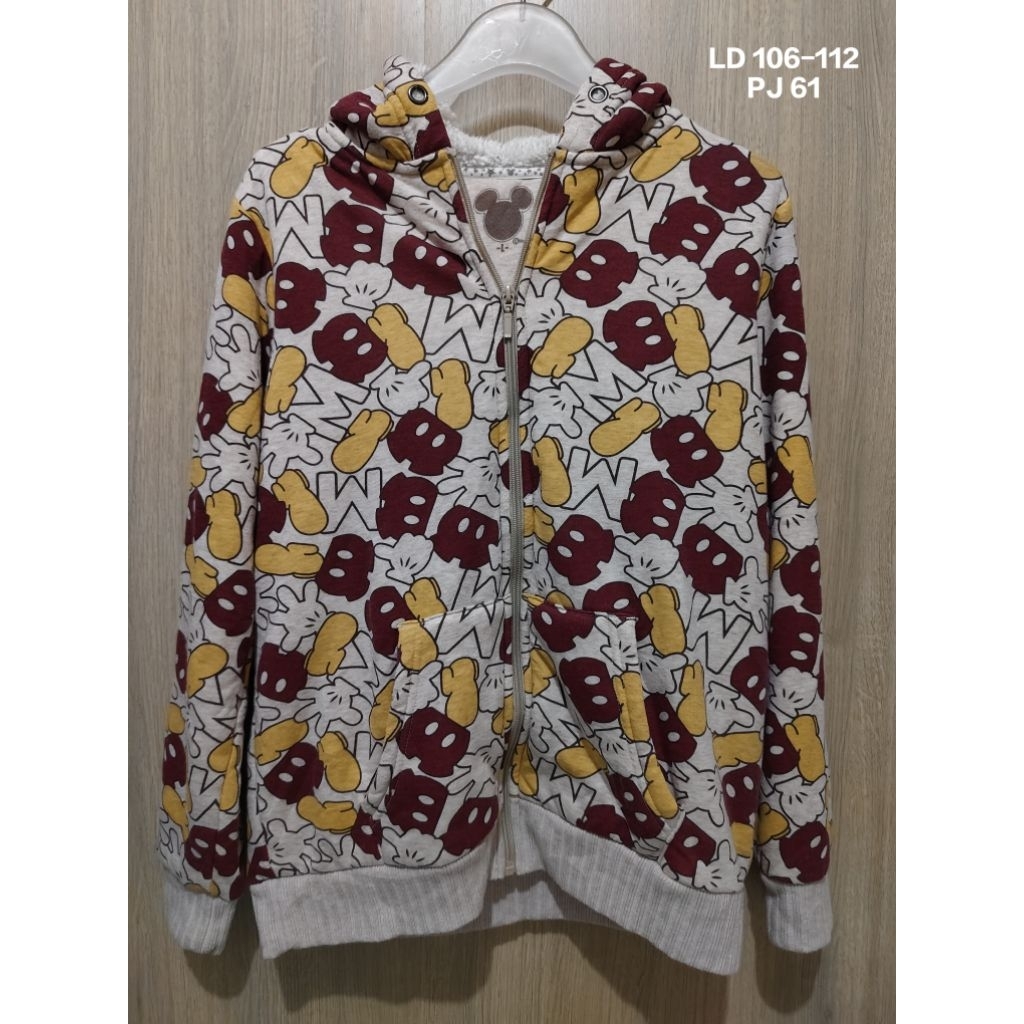 Jacket Hoodie Zipper Celana AOP Disney Resort Mickey Minnie Mouse