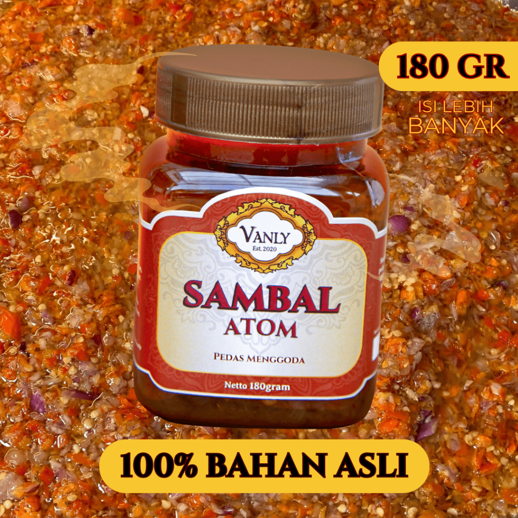 

[ BUMBU VANLY ] SAMBAL PREMIUM – Sambal ATOEM / Bawang Pedas Gurih