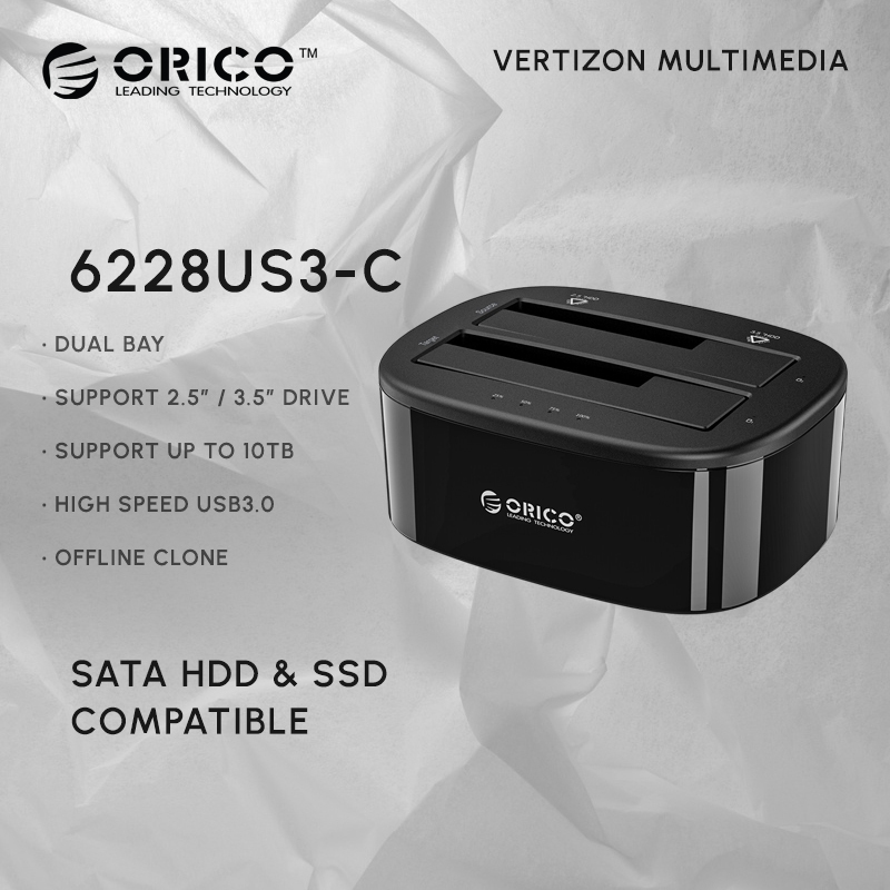 Orico 6228US3-C (Dual Bay Drive Docking with Clone Function)
