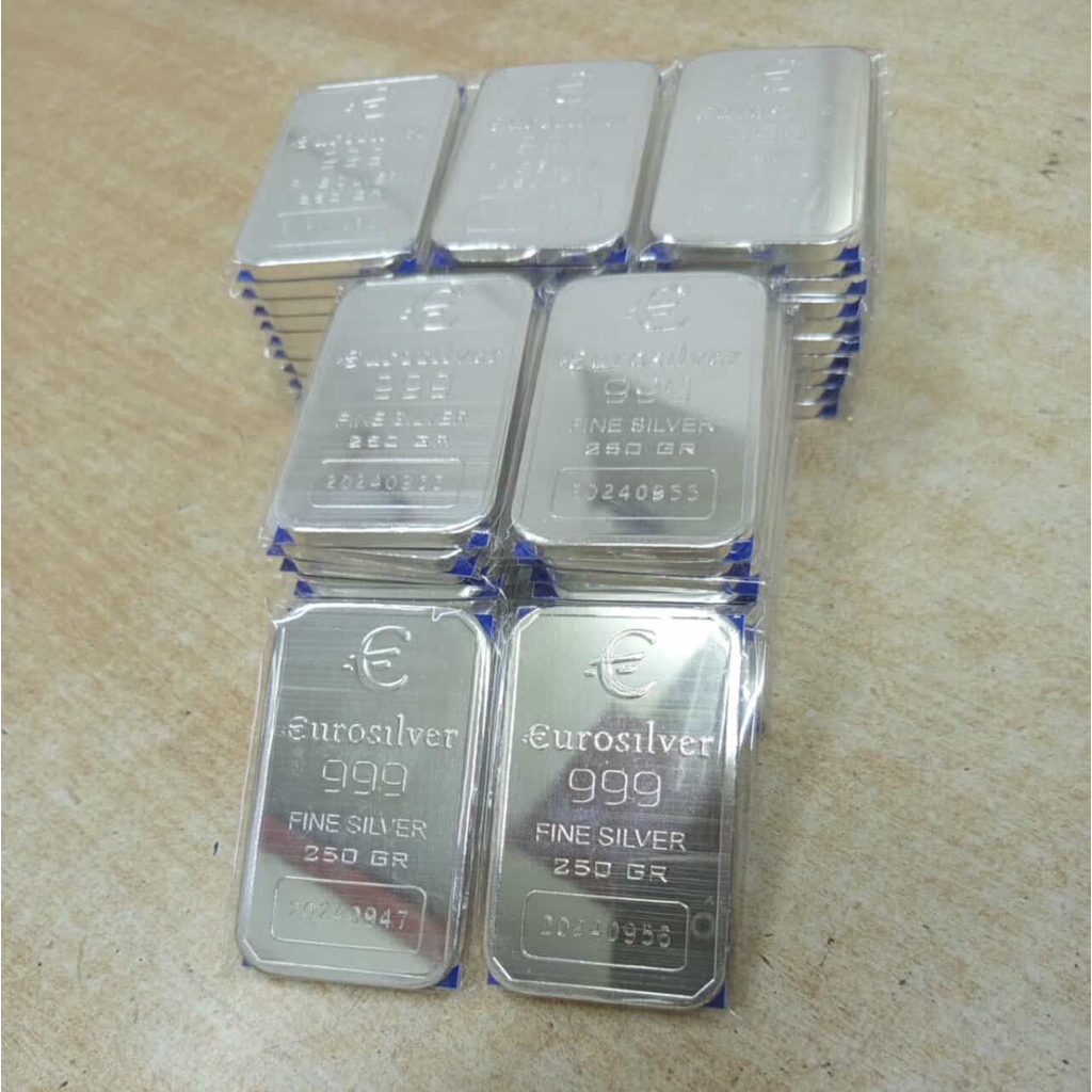 SILVER BATANGAN EURO HERAEUS SERTIFIKAT LBMA