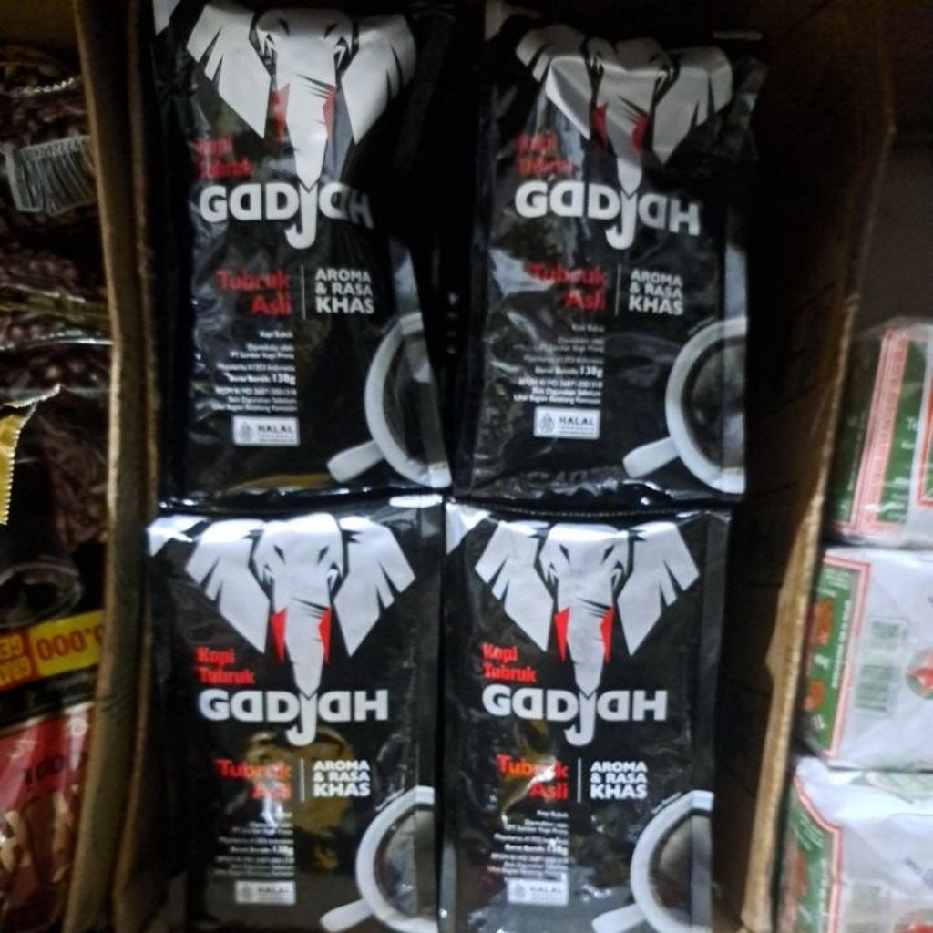 

kopi gadjah 138gr 1dus isi 20pcs