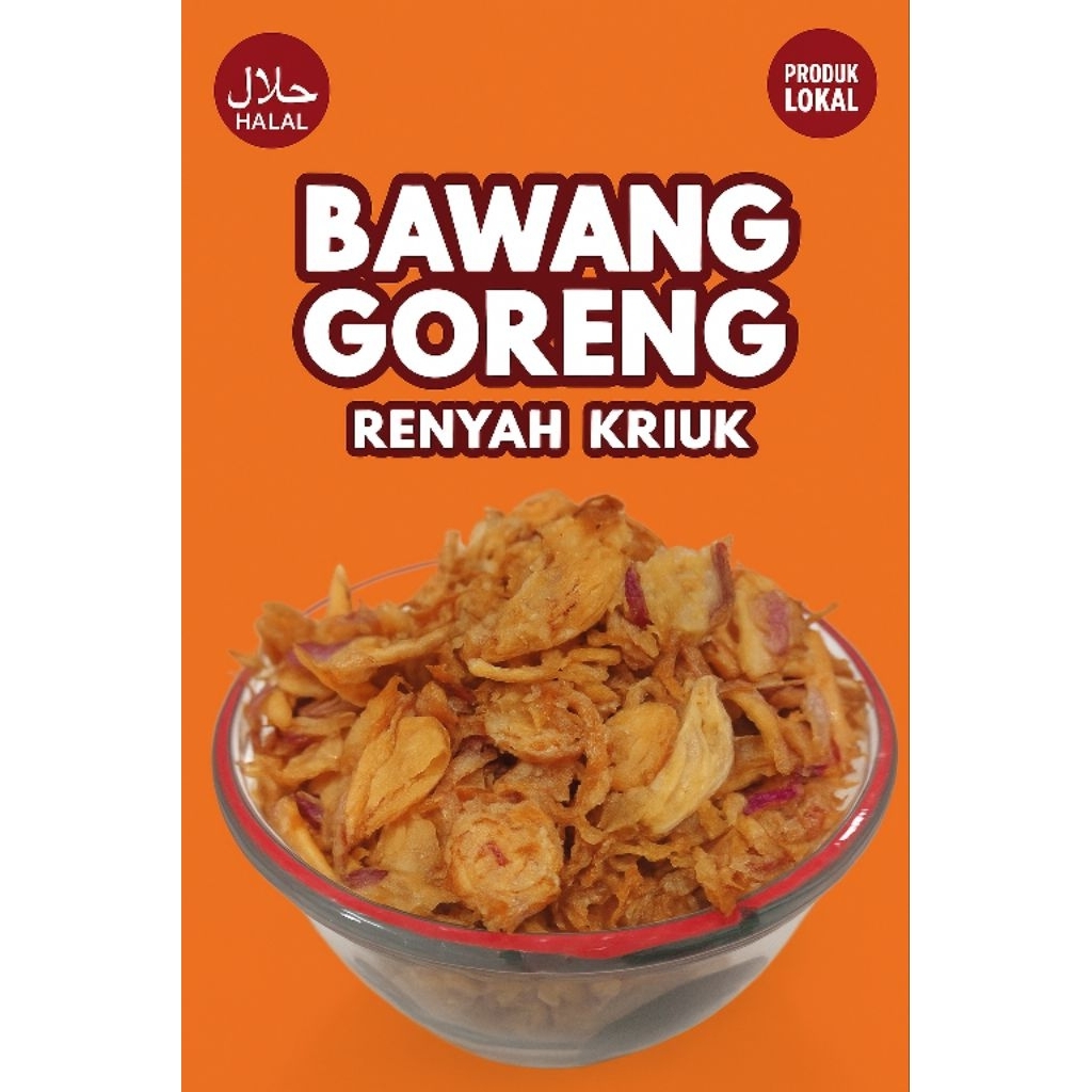 

bawang goreng 1kg (c) brambang asli brebes 100% renyah gurih