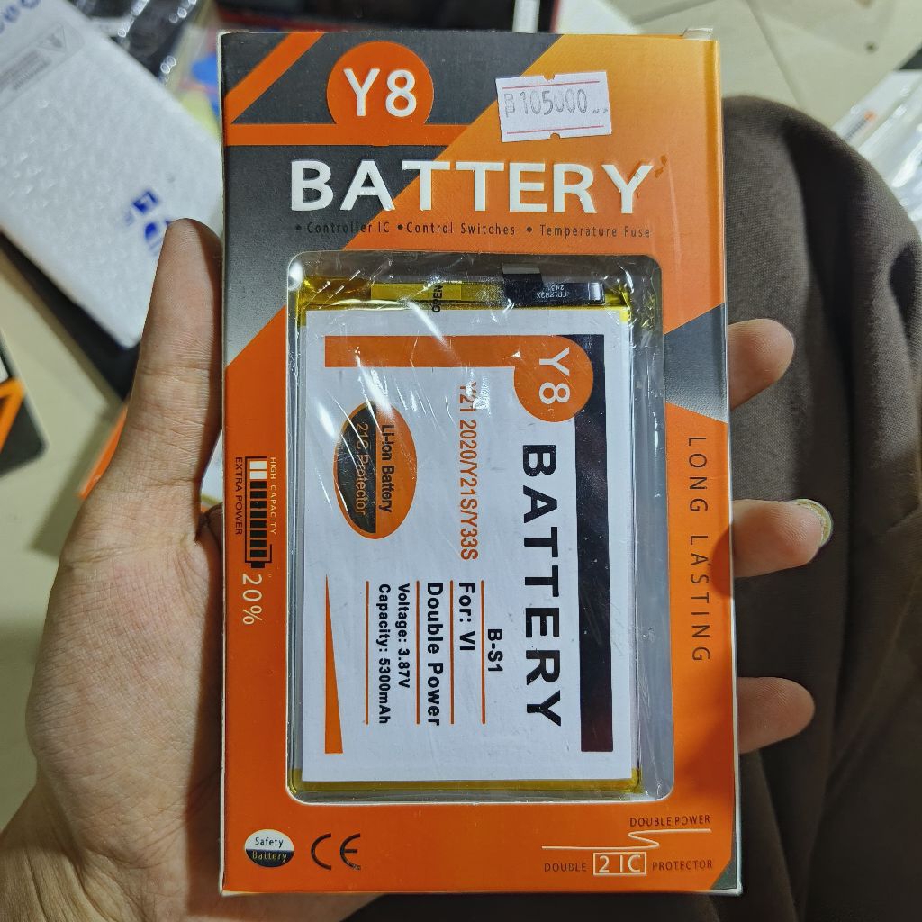 BATERAI Y8 DOUBLE POWER VIVO Y21 2020 / Y21S / Y33S ORI Y8