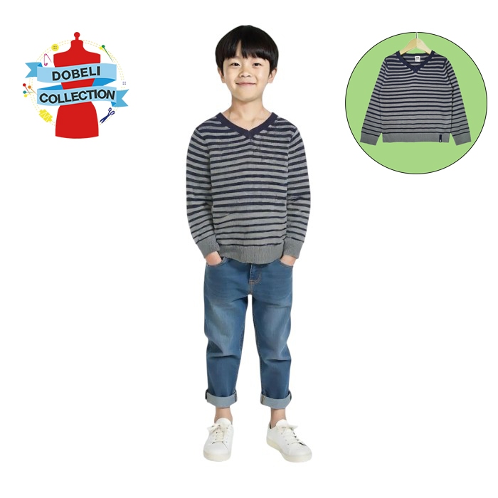 BAJU ATASAN SWEATER KAOS RAJUT LENGAN PANJANG ANAK LAKI-LAKI 3 - 4 TAHUN  Z-615 8