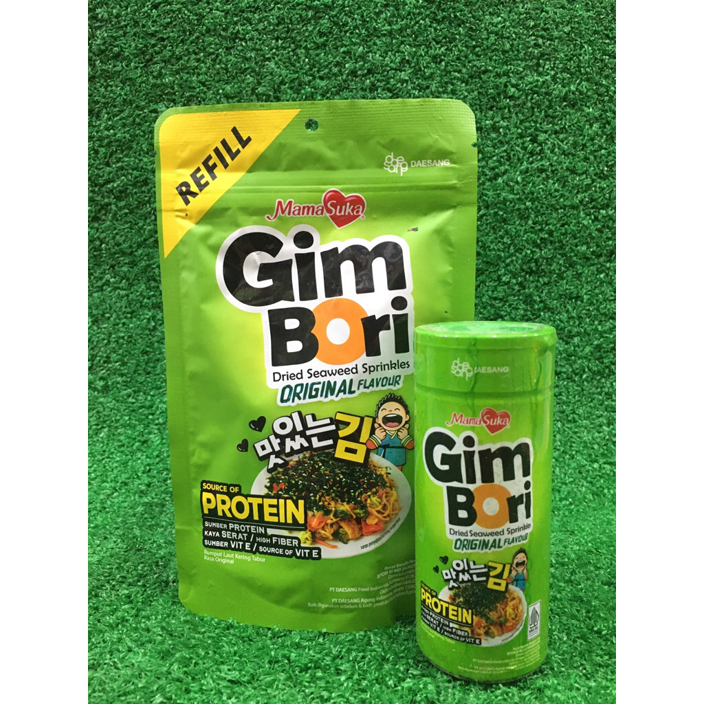 

Mamasuka Gim Bori Rumput Laut Kering Tabur Rasa Original Dried Seaweed Sprinkles Original Flavour Lokal HALAL